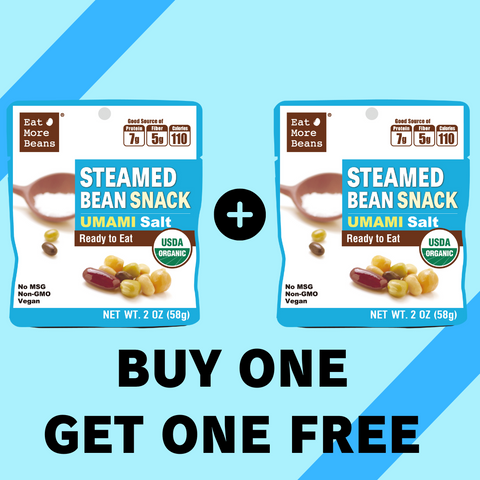 [BOGO] Steamed Bean Snack with UMAMI Salt: A Gourmet Delight for the Health-Conscious (Box of 10 packs x 2)