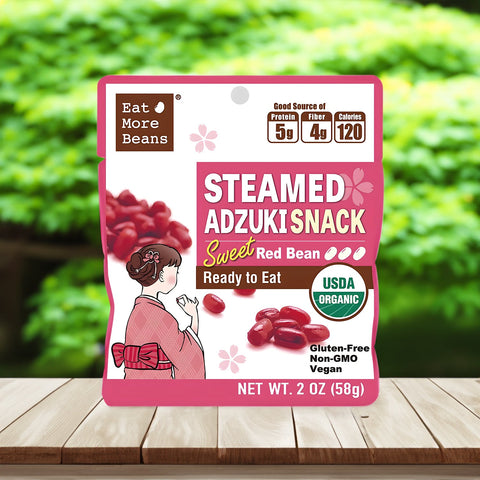 [BOGO] Steamed Adzuki Snack: A Sweet Symphony of Organic Red Bean Delight (Box of 10 packs x 2)