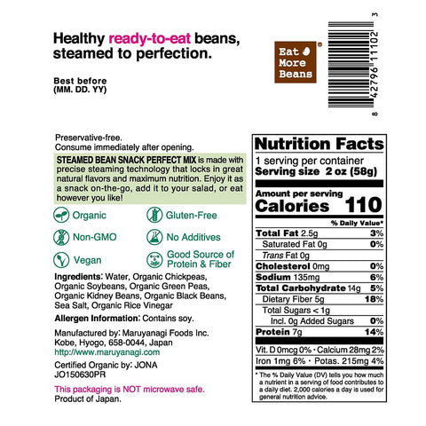 [Black Friday BOGO] Perfect Mix: Eat More Beans' Signature Symphony of Nature’s Finest Legumes (Box of 10 packs x 2)